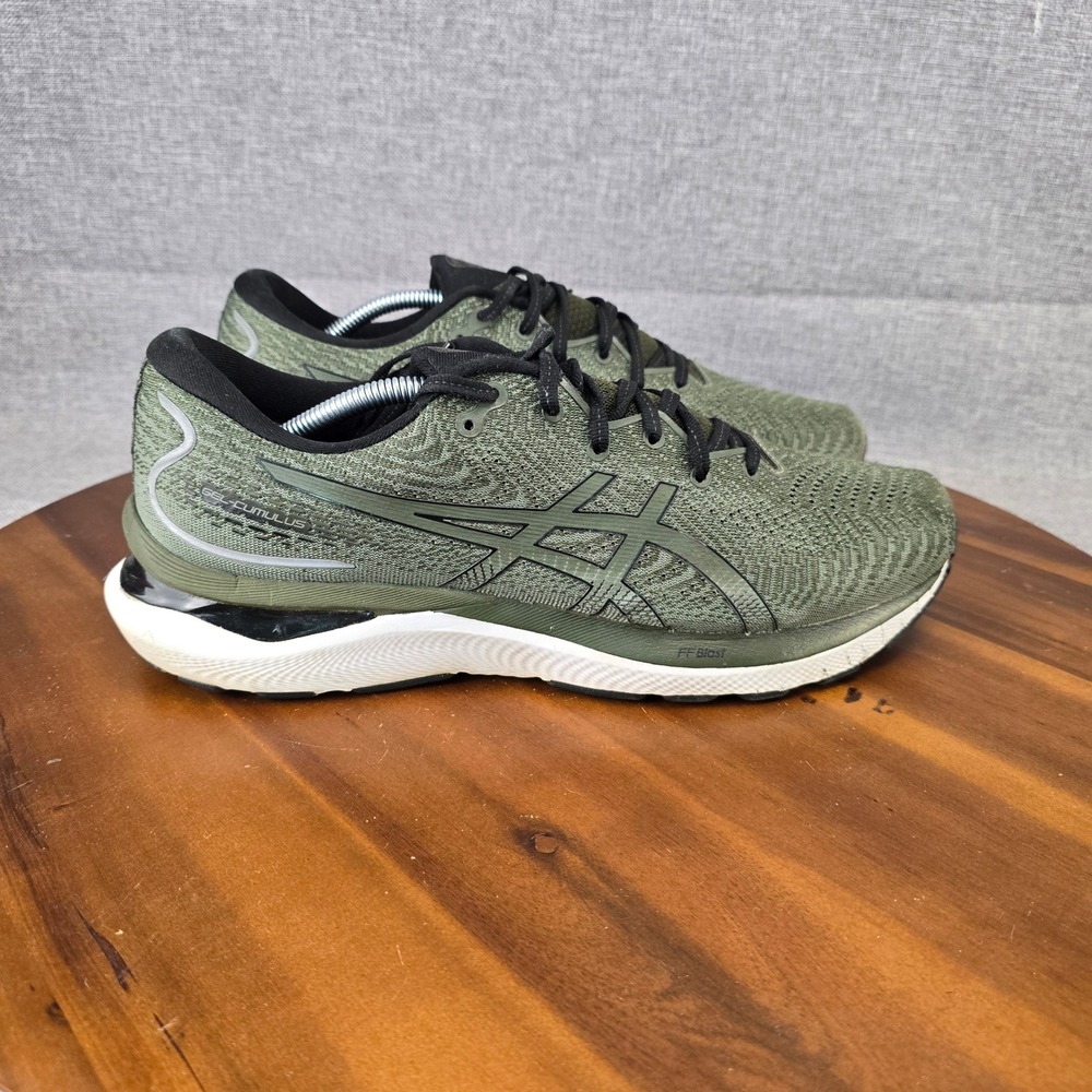 ASICS Gel-Cumulus 24 Mens Olive Green Running Shoes 1011B366 Size 11.5
